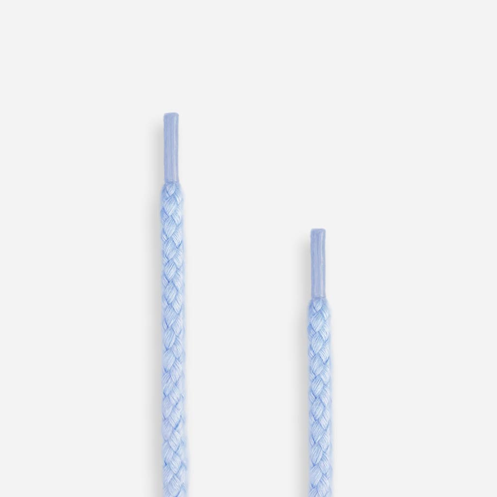 Sky Blue Cotton Rope Shoelaces - Strapz Premium Sneaker Laces