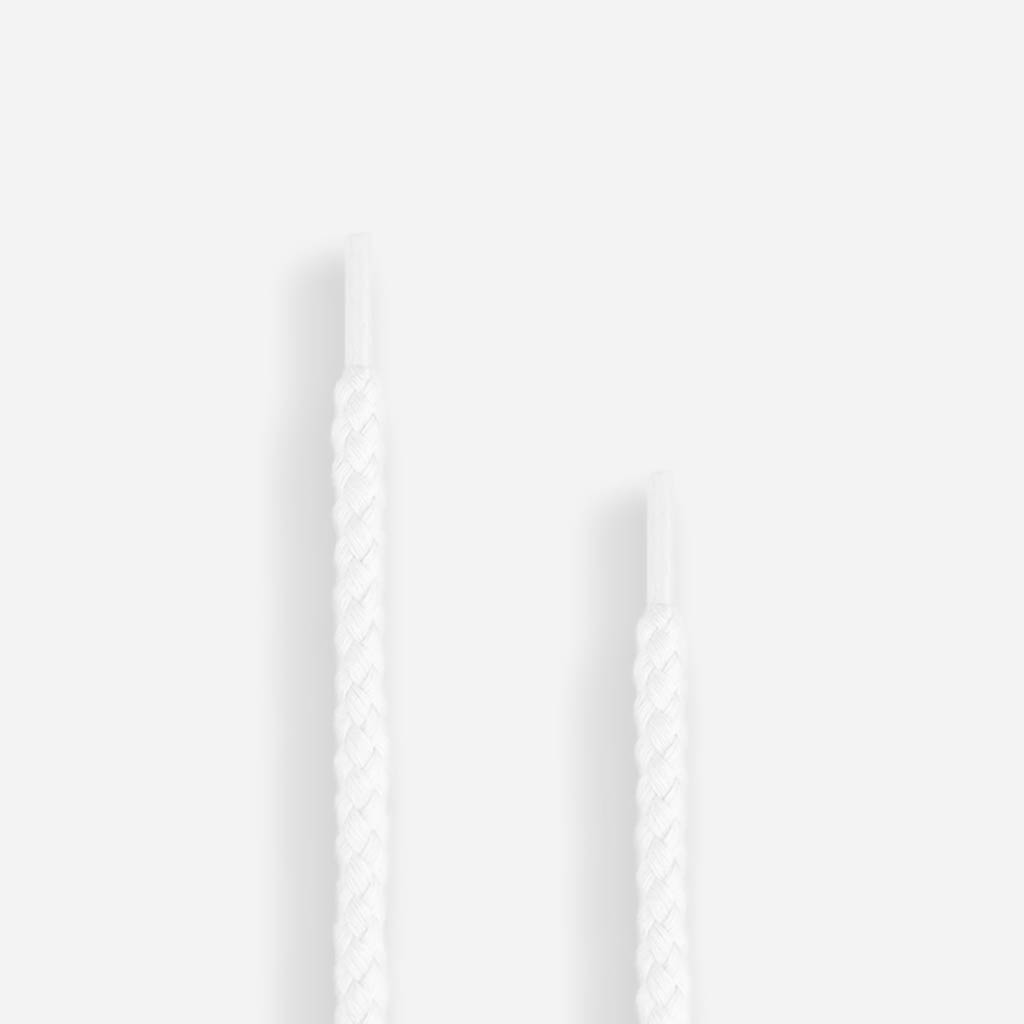 White Cotton Rope Shoelaces - Strapz Premium Sneaker Laces